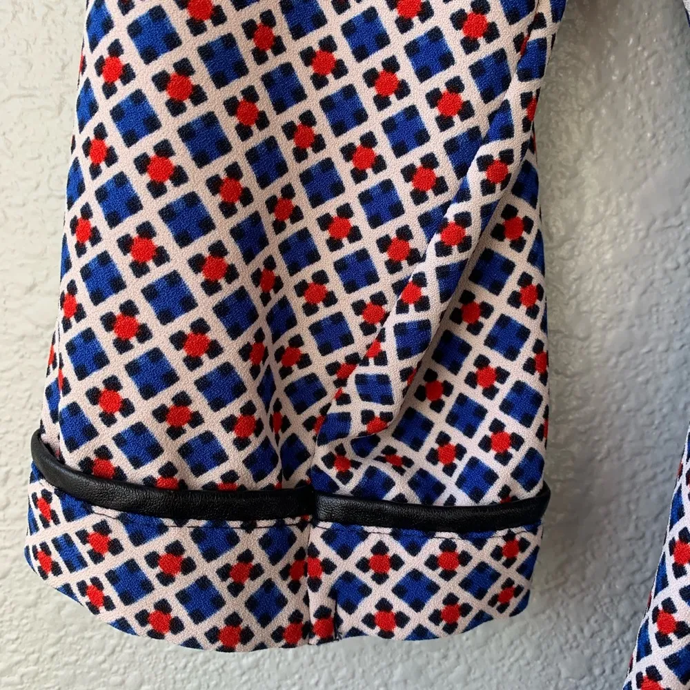 Merona shift dress sz XS scoop neck tie mid length - Image 6