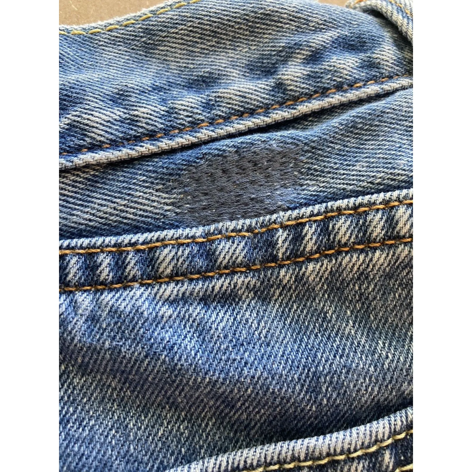 Vintage Levis Shorts Womens 30 Blue Distressed High Rise Frayed 505 Denim - Image 6