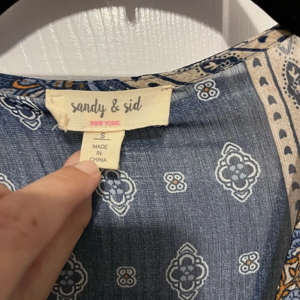 Sandy and Sid sheer multicolored print kimono one size - Image 3