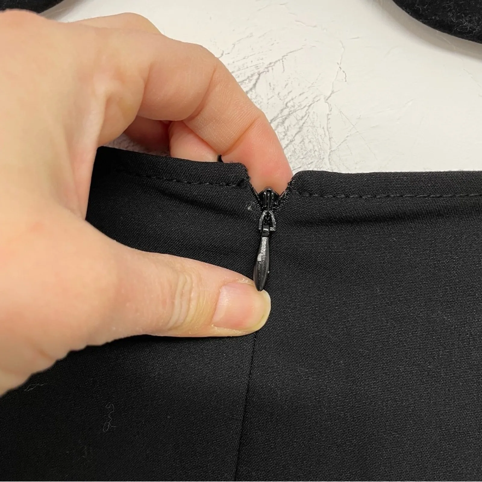 Tahari ASL Black Cap Sleeve Knee Length Sheath Dress Womens 14 Preppy Academia - Image 9