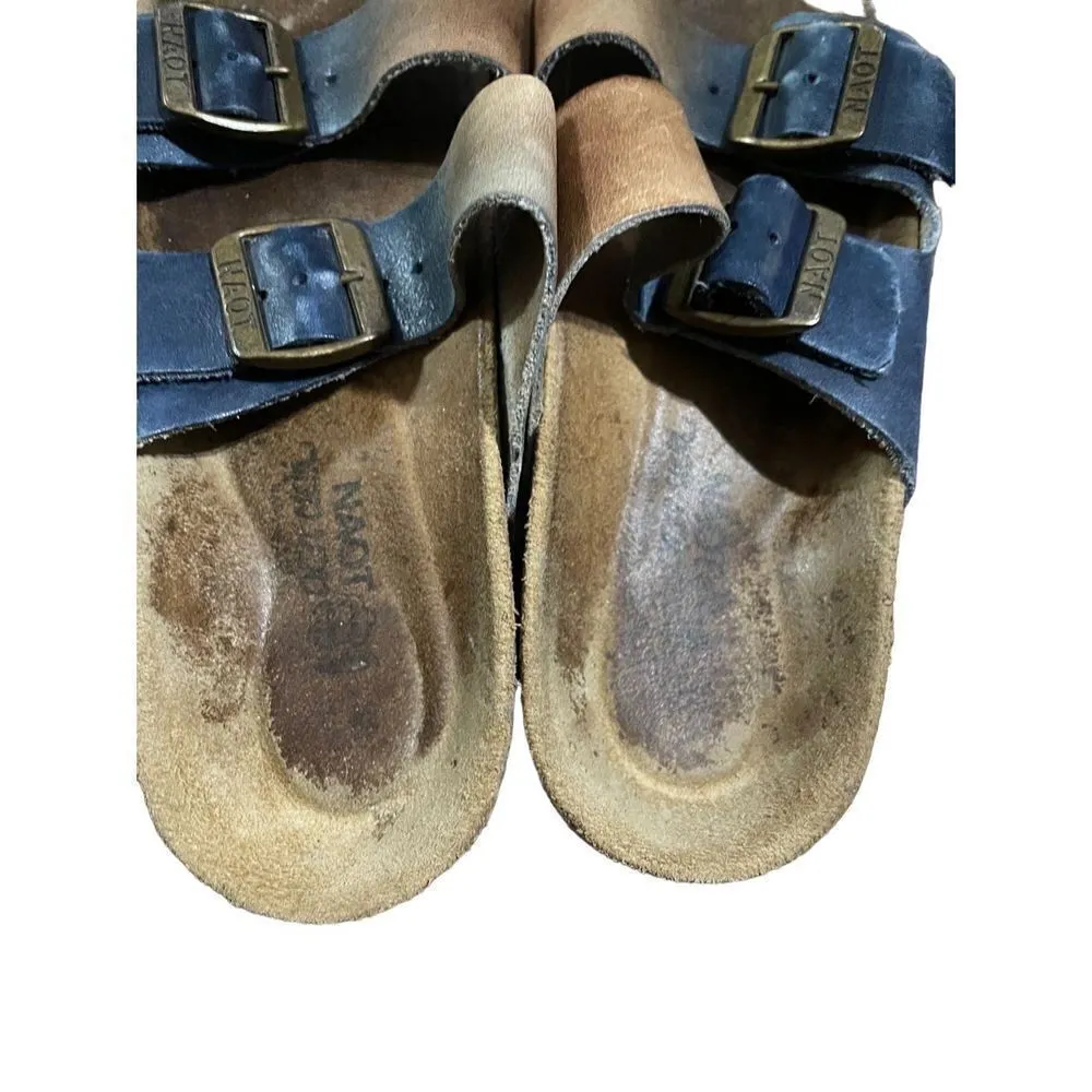 Naot Santa Barbara Colorblock slide on sandals sz 7.5 Blue - Image 7