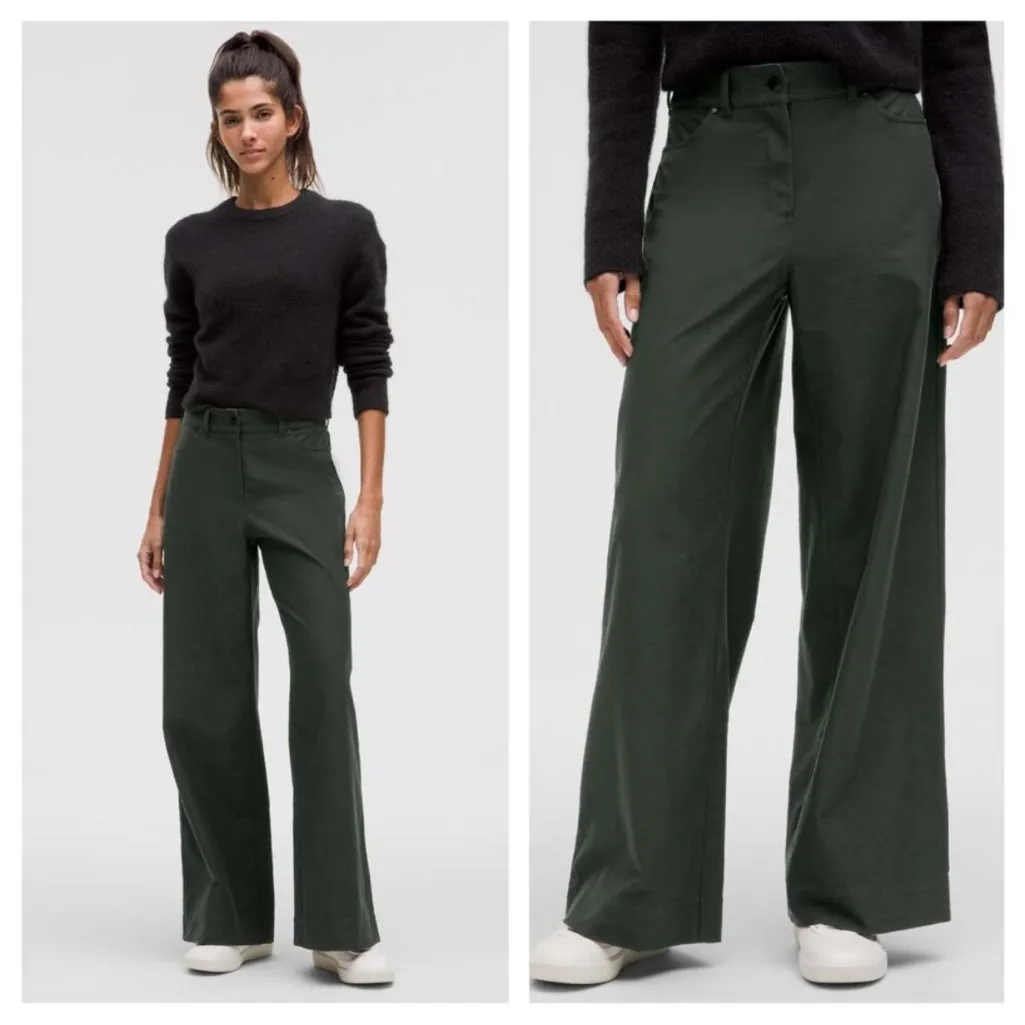 Lululemon City Sleek Utilitech Extra-Wide-Leg Pant Regular | Blackened Pine | 29 - Image 3