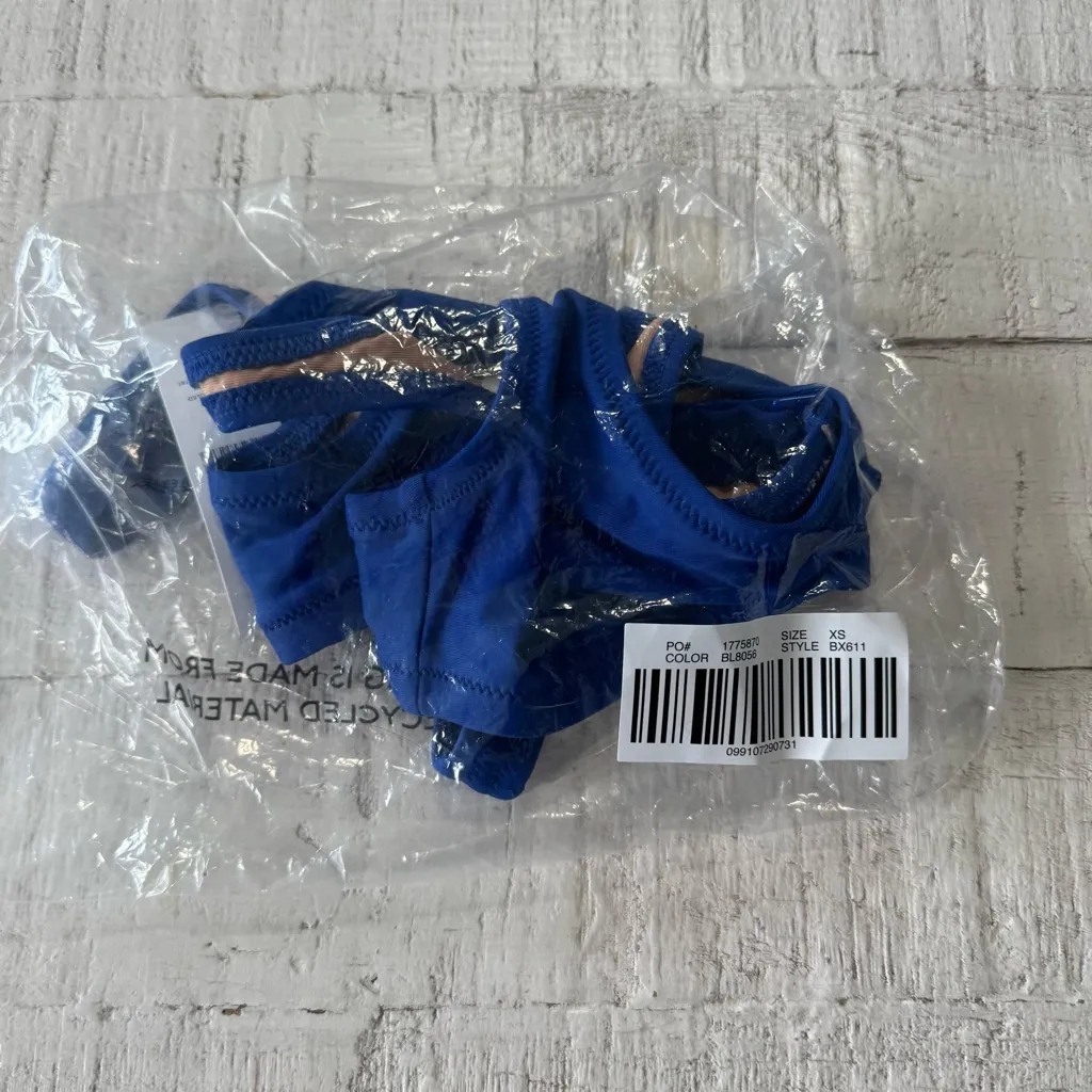 J.Crew Heritage Scoop Neck Bikini Top‎ NWT size XS in Bright Blue - Image 12