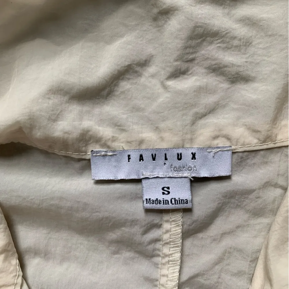 Favlux Fashion White, Yellow and Purple Colorblock Quarter Zip Windbreaker S - Image 4