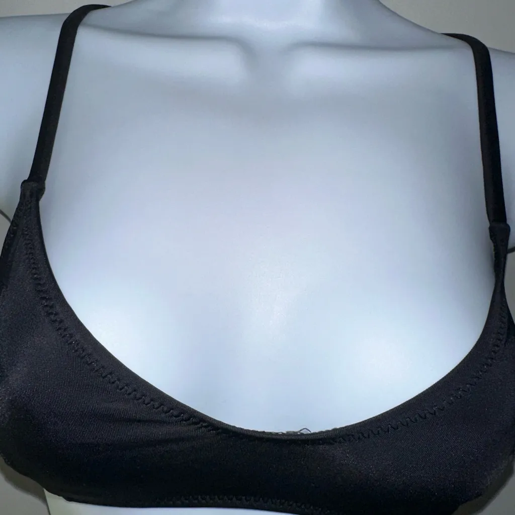 Solid & Striped Solid‎ & Striped Rachel Bikini Top Noir Black EUC Size M - Image 5