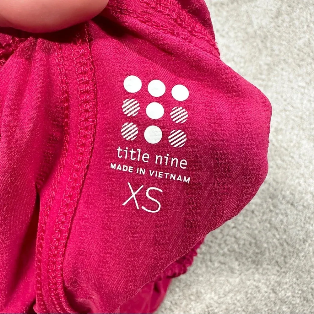 Title Nine Textured Pull On Shorts Bermuda Outdoor Travel Hiking Pink Size XS - Image 10