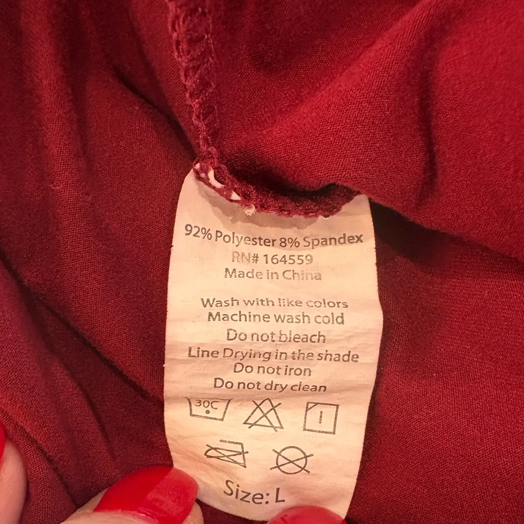 Amazon NWOT Women’s Burgundy Joggers - Image 2