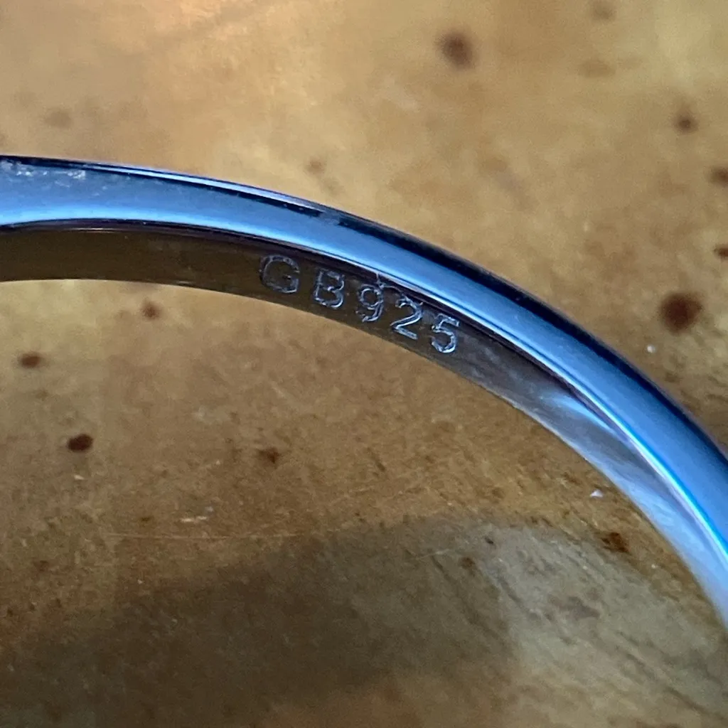 Sky Blue Topaz Sterling Silver Ring Size 10.75 - Image 6