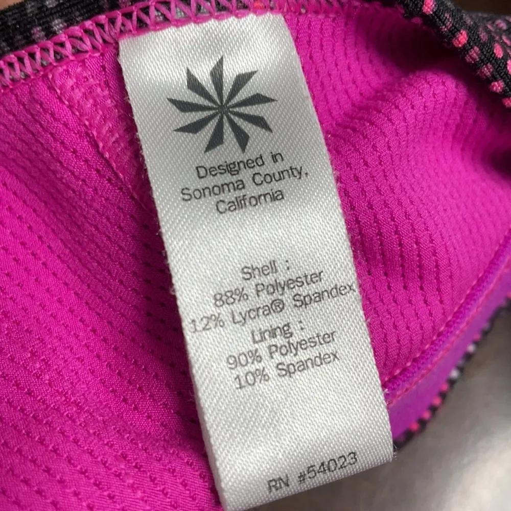 Athleta Dot Maze Comfort Zone Sports Bra Small - Image 5