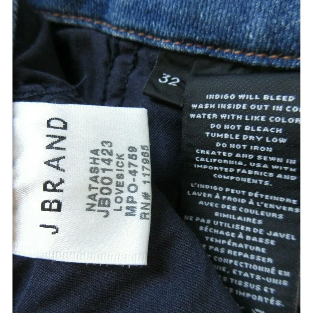 NWT J Brand Natasha in Lovesick Sky High Crop Skinny Buttonfly Stretch Jeans 32 - Image 5