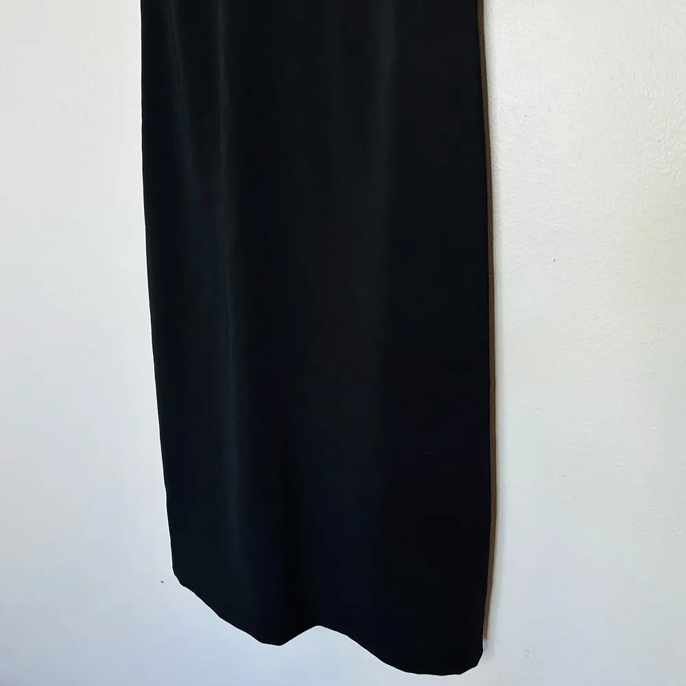 BADGLEY MISCHKA Women's Black & Grey Sleeveless Bow Sheath Mini Dress Size 6 - Image 6