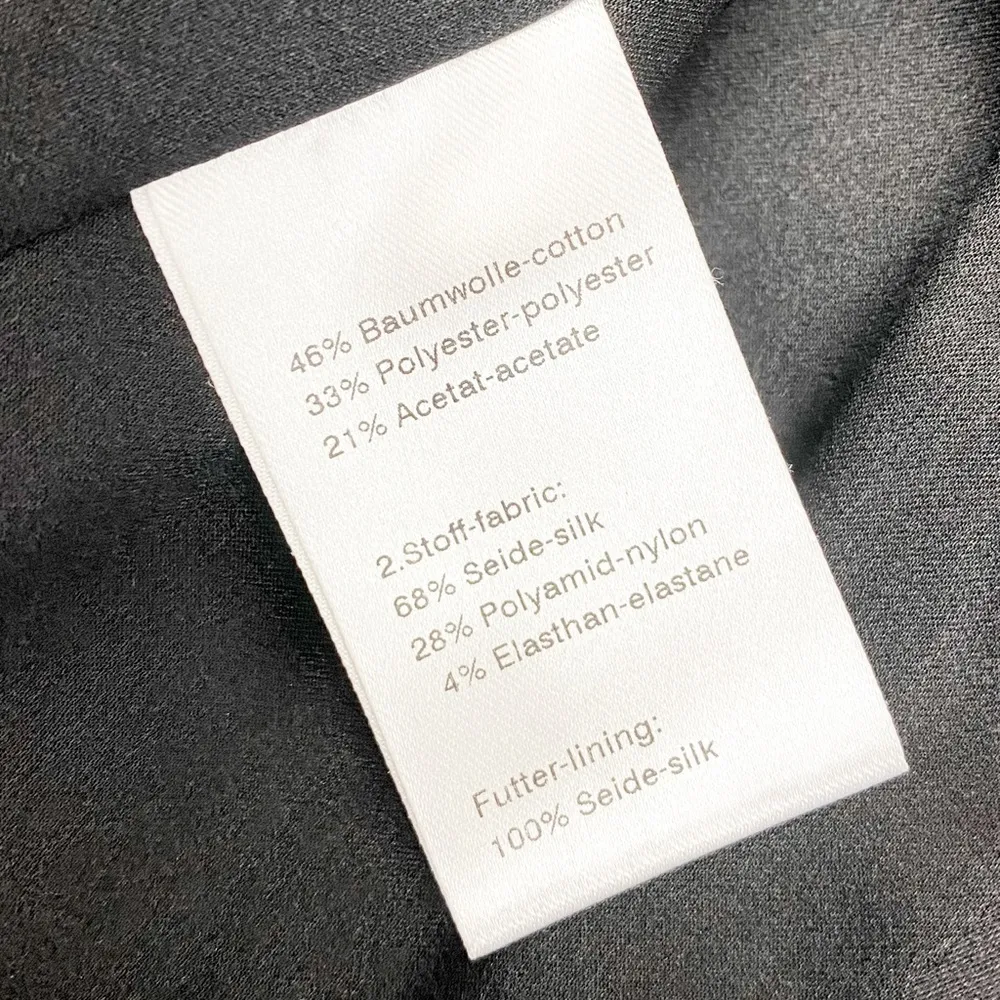 AKRIS Cotton Blend Full Zip Blazer Jacket Metallic Printed Luxury Art To Wear - Image 9