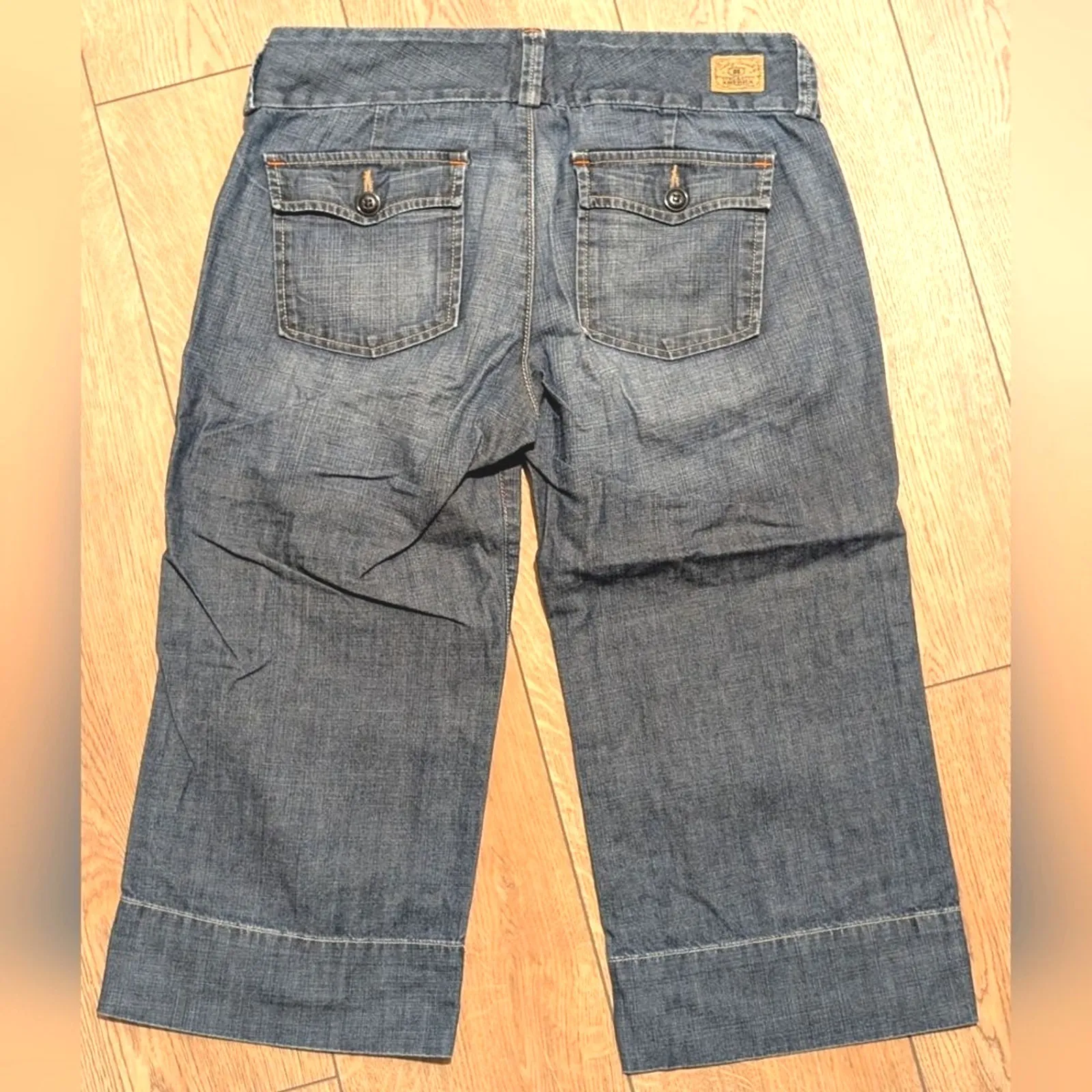 Lucky Brand Womens 6 28 Trouser Capri Jeans Dark Wash Crop Cropped Pants - Image 6