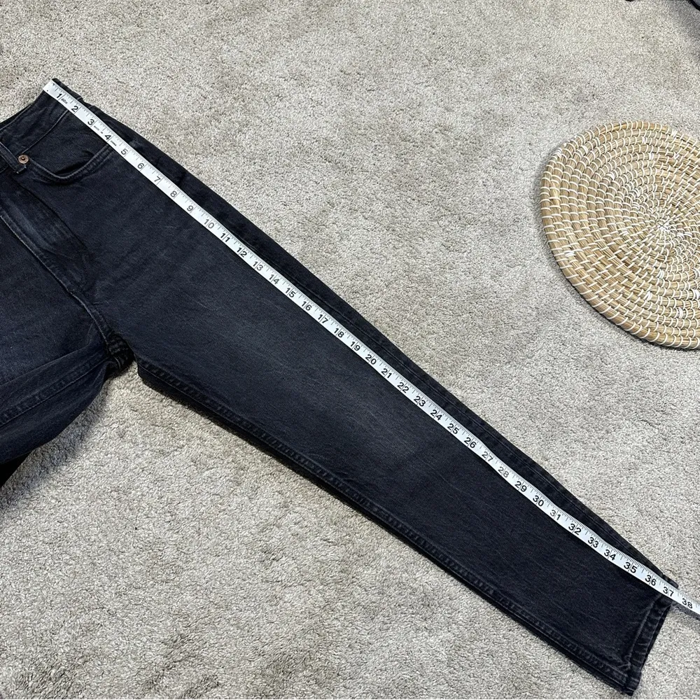 NWOT Zara Comfort Mom Fit High Rise Jeanse Ankle Length Jeans in Black Size 0 - Image 16