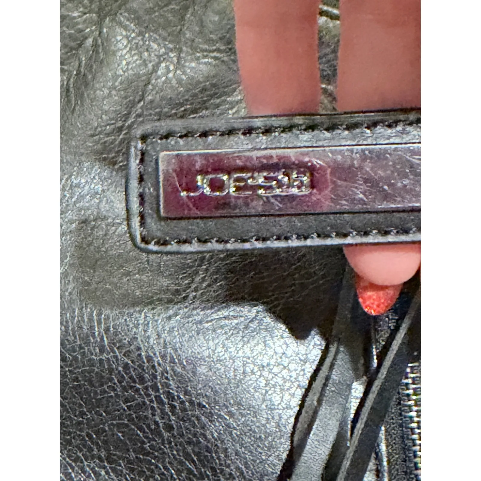 JOES JEANS Black Leather Crossbody Bag Tassel Zip Fringe Flap Shoulder Purse - Image 2