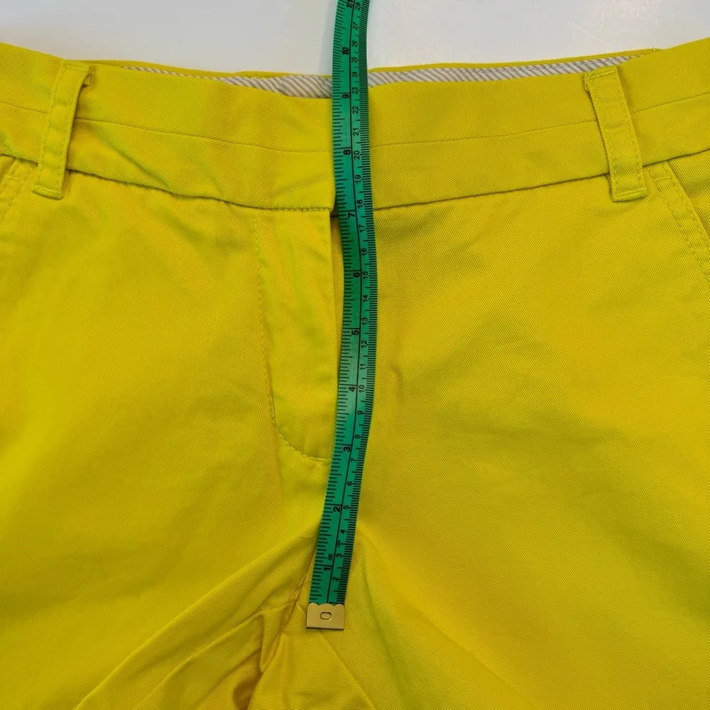 J Crew Broken In Chino Shorts Size 4 Small Yellow Bright Vibrant Cotton Preppy - Image 5
