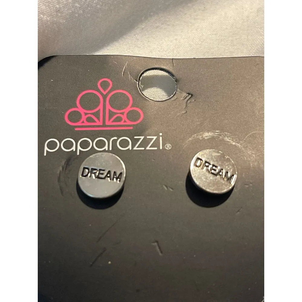 Paparazzi Inspirational Word‎ Earrings Set - Hope, Wish, HSM - J-1 - Image 5