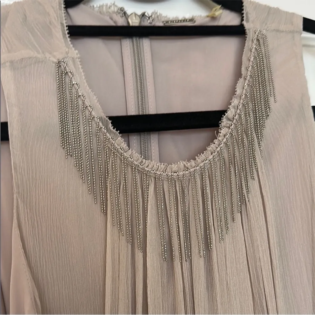 Elie Tahari NWT- $498  100% Silk Demetria Sleeveless Chain-Trim Silk Dress 8 - Image 15