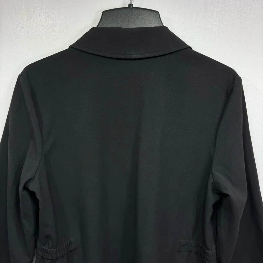 Sag Harbor Black Cinched Waist Button Front Blazer Size Petite Medium - Image 10