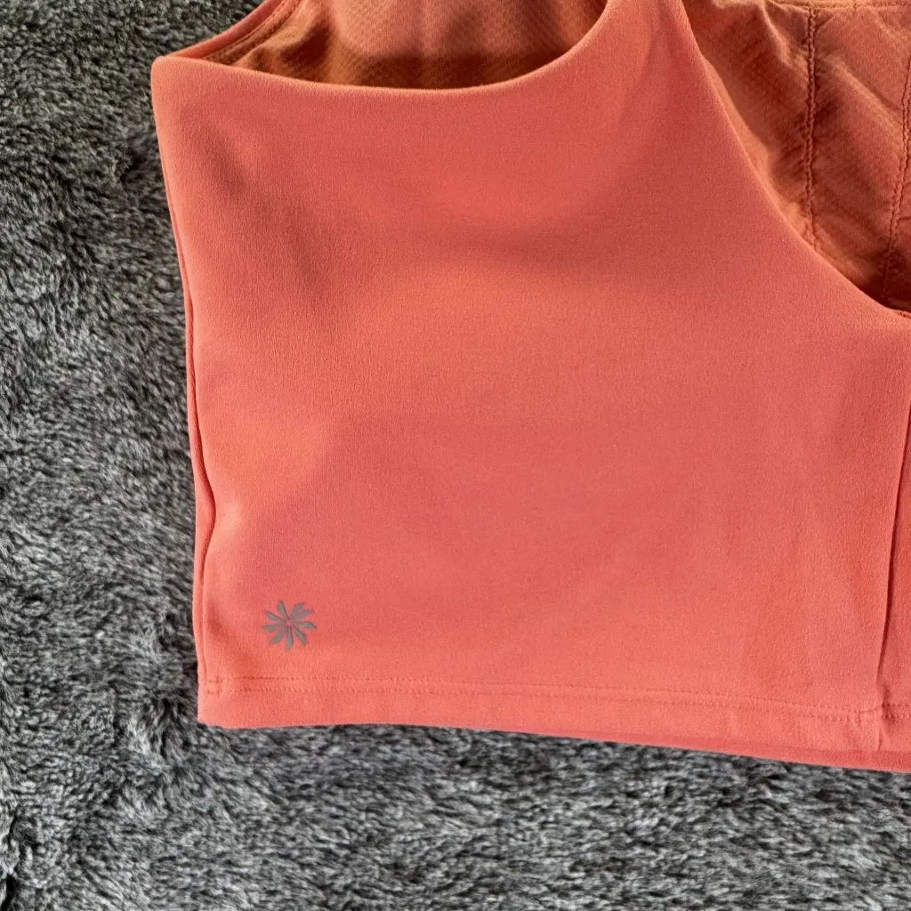 Athleta Elation V-Neck Longline Top Sz L Sunset Glow - Image 10