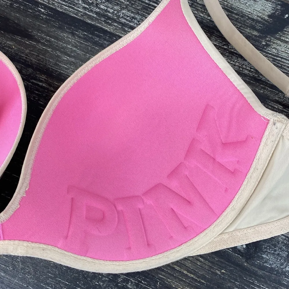 Victoria’s Secret Nude Padded Underwire Bra 36D - Image 4