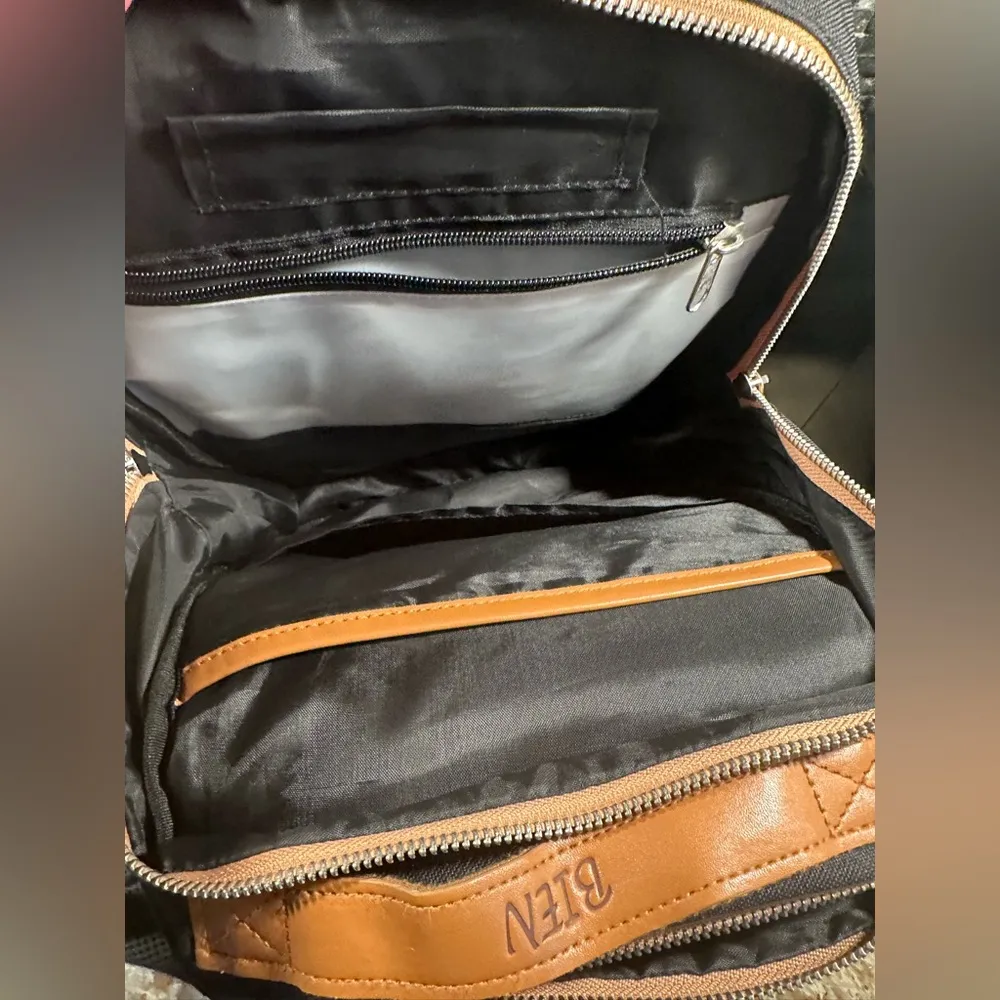 Bien Mini Manhattan Smart Backpack Travel Laptop Tablet Black Multi Compartment - Image 10