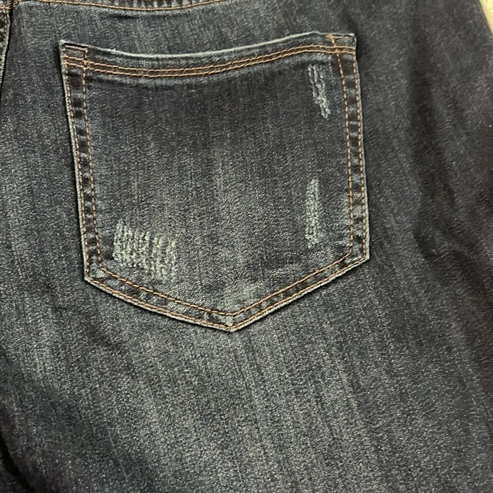 Lane Bryant Distressed Mid Rise Super Stretch Skinny Jeans Size 16 - Image 4