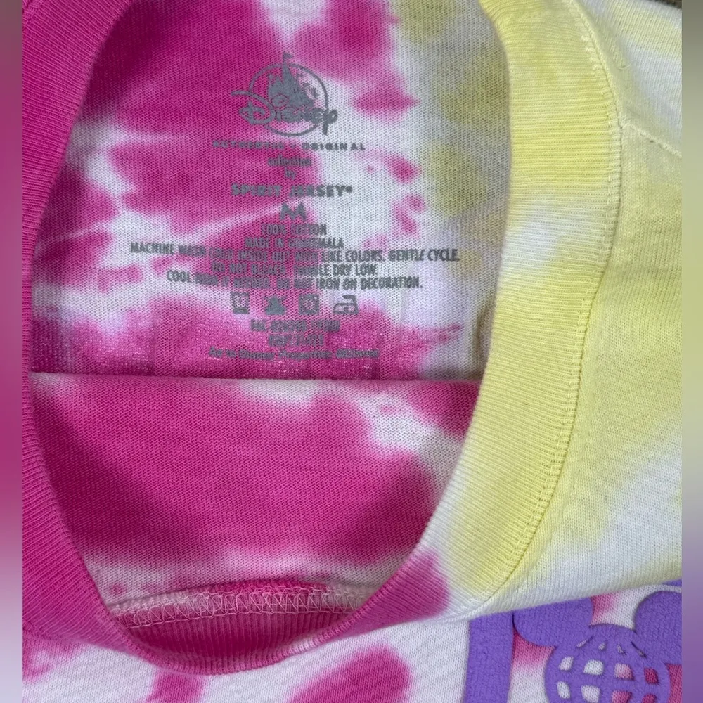 Walt Disney World Spirit Jersey Tie Dye Long Sleeve Shirt Medium Parks - Image 6
