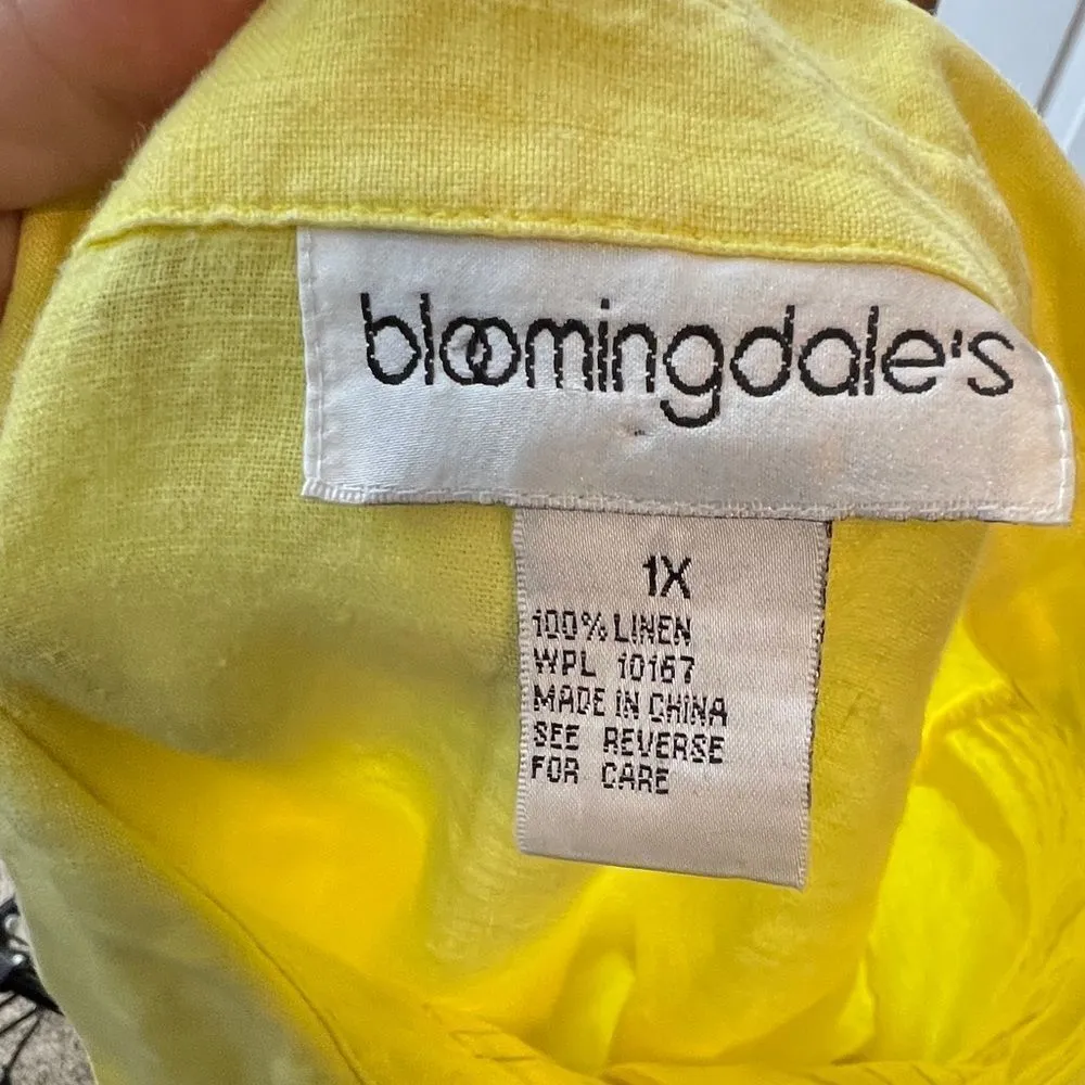 Bloomingdale's Linen Blouse - Image 3