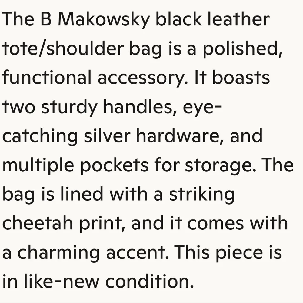 B Mackowsky Black Leather Tote/Shoulder Bag Silver Hardware Pockets Charm LN - Image 12