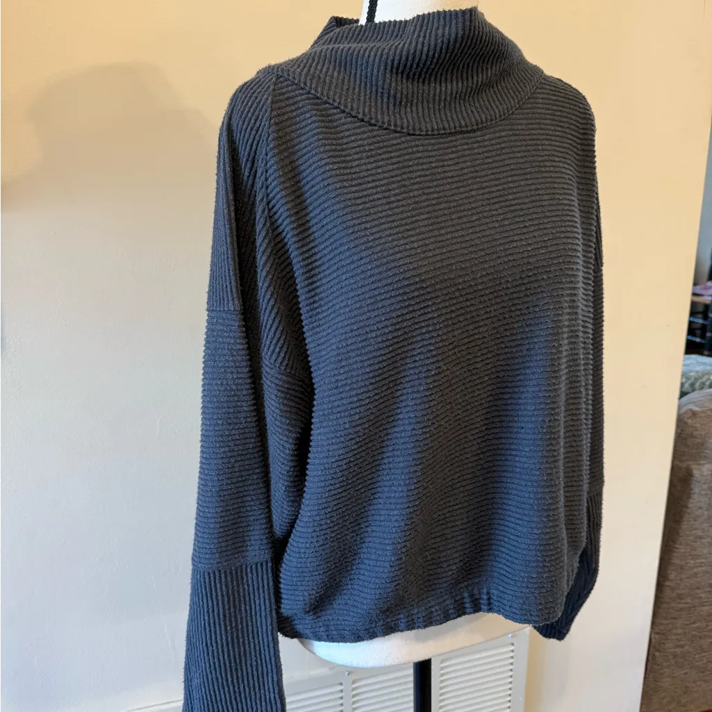 Prana Charcoal Cowl Neck Sweater - Image 7