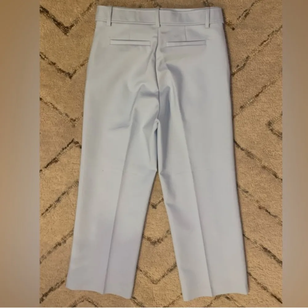 Crosby Light Blue Wide-Leg Cropped Pants - Image 10