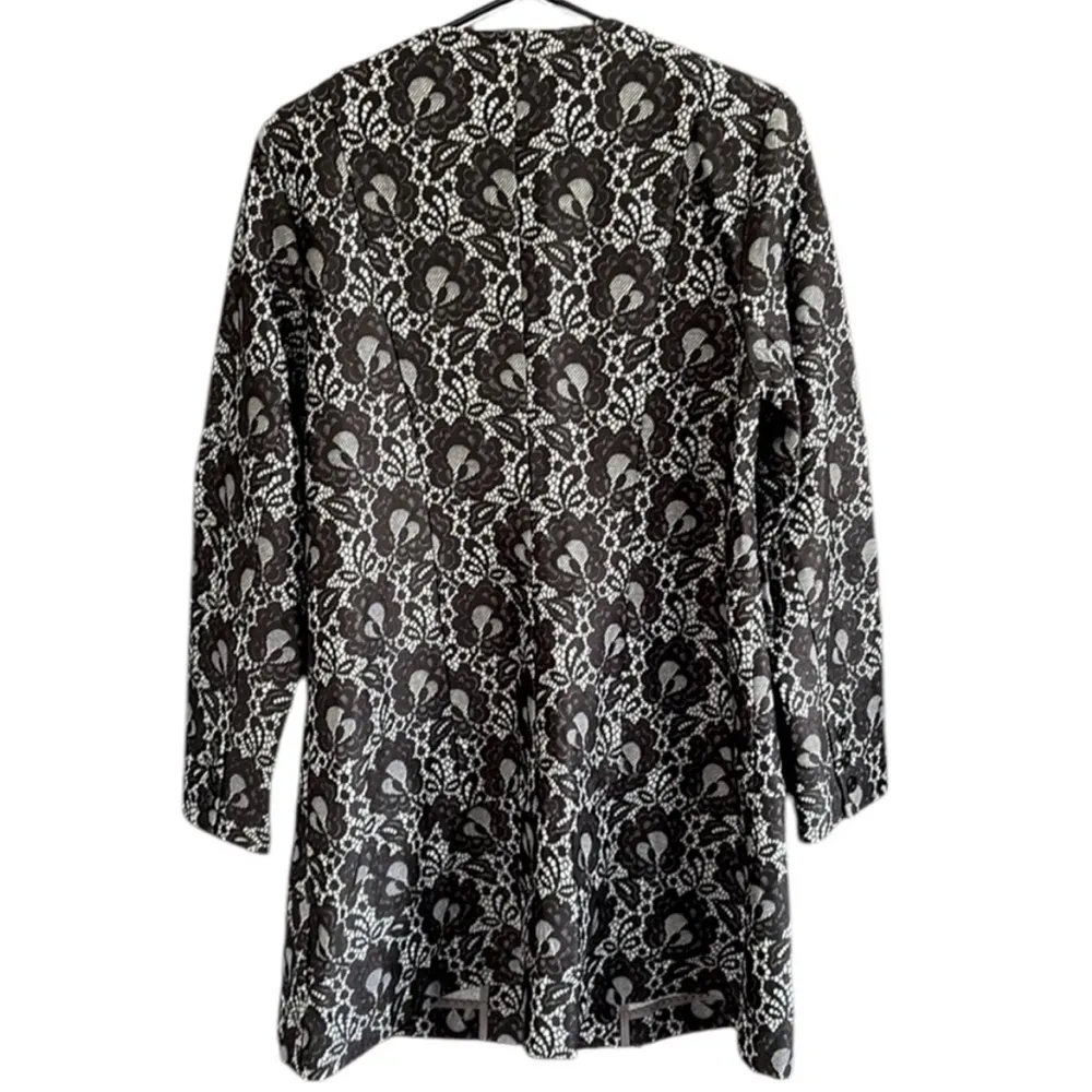 EUC CAbi Lacey Coat / Duster Black Floral Lace
Size Large - Image 6