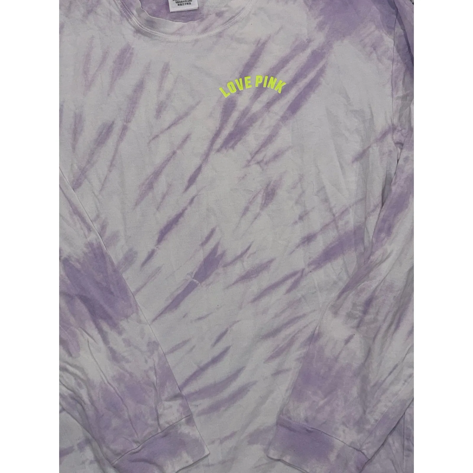 PINK Victoria’s Secret Tie Dye Long Sleeve Tee Size M - Image 2