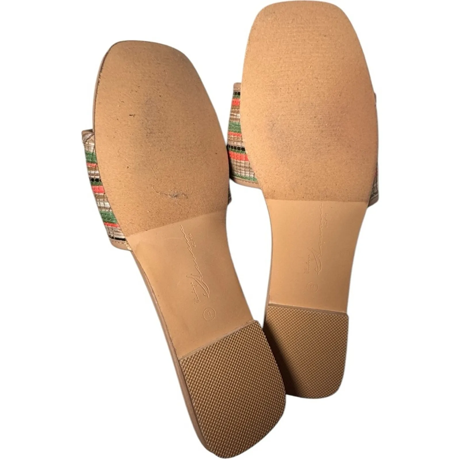 Vintage Havana Finley Low Heel Basket Weave Multi-color sandals Sz 9 - Image 4