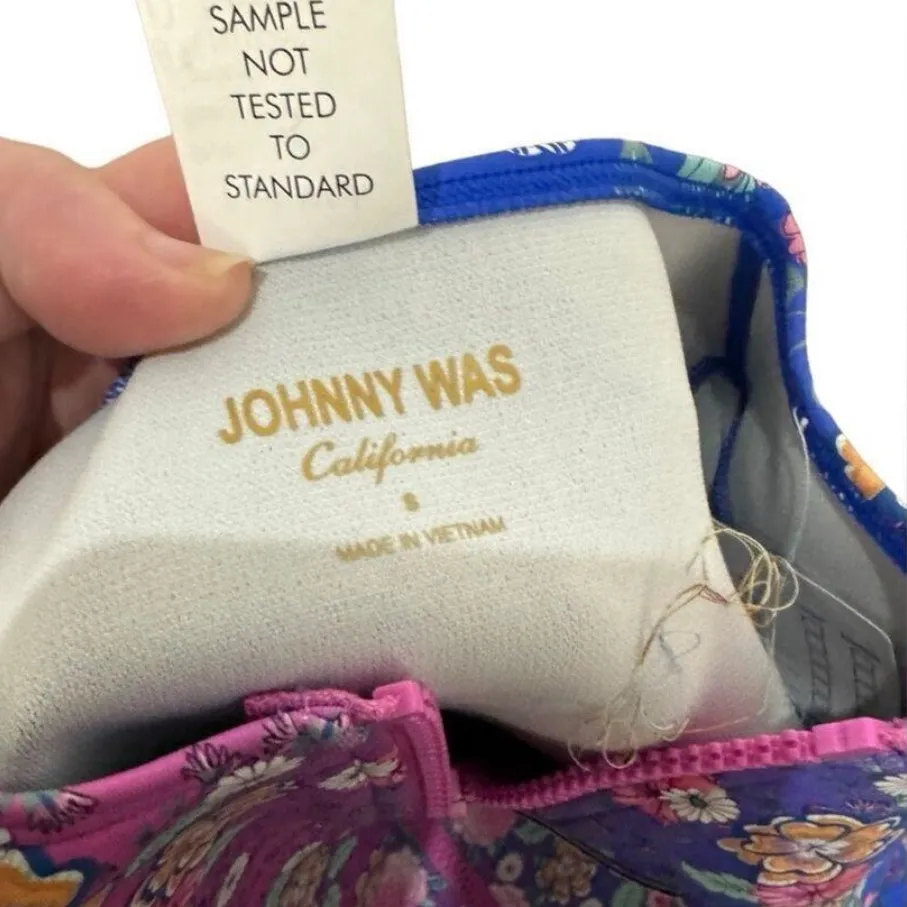 JOHNNY WAS Floral Scuba Surf One Piece Swimsuit, Size S, Sample New without Tag - Image 5