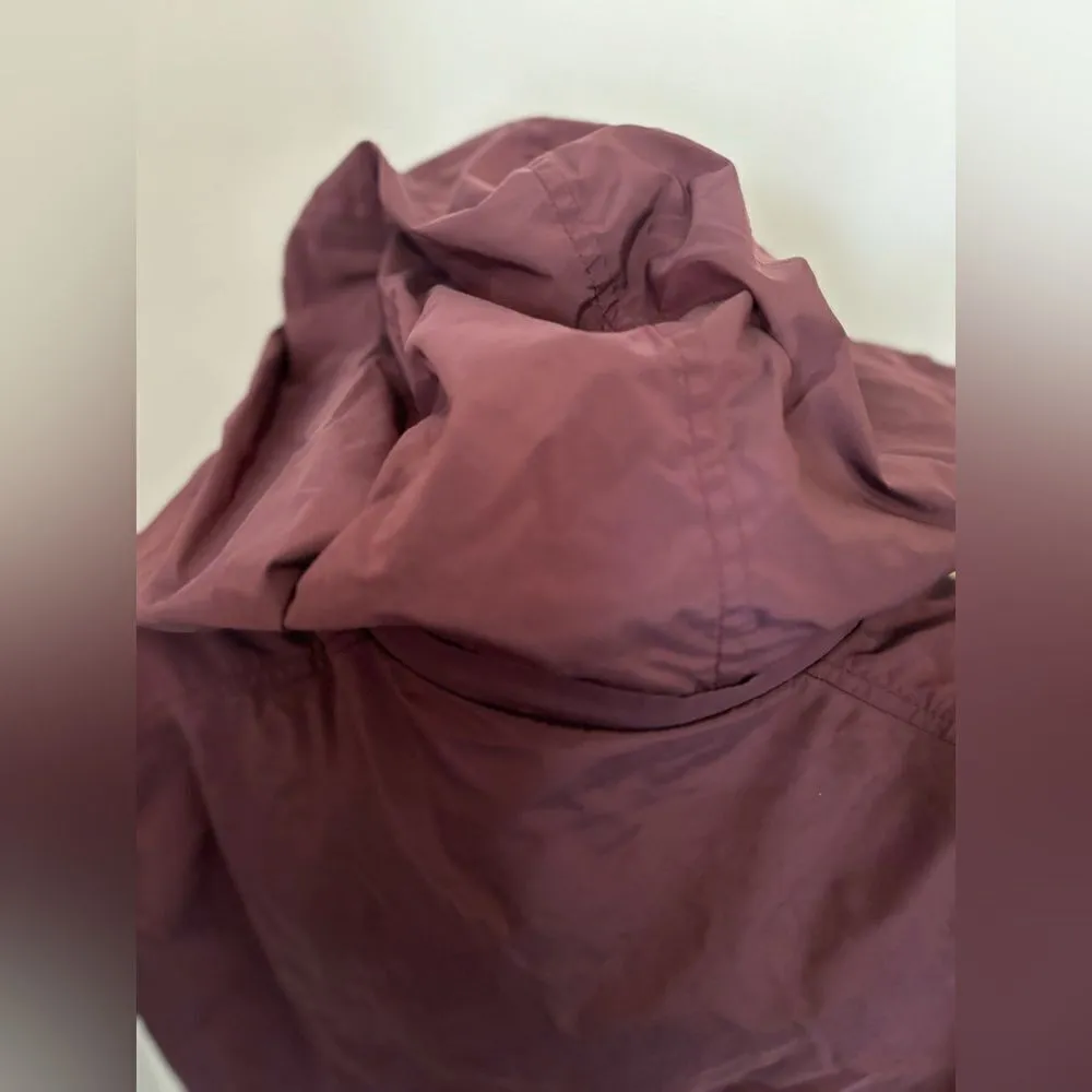 Cole Haan wine colored hooded rain jacket - Image 10