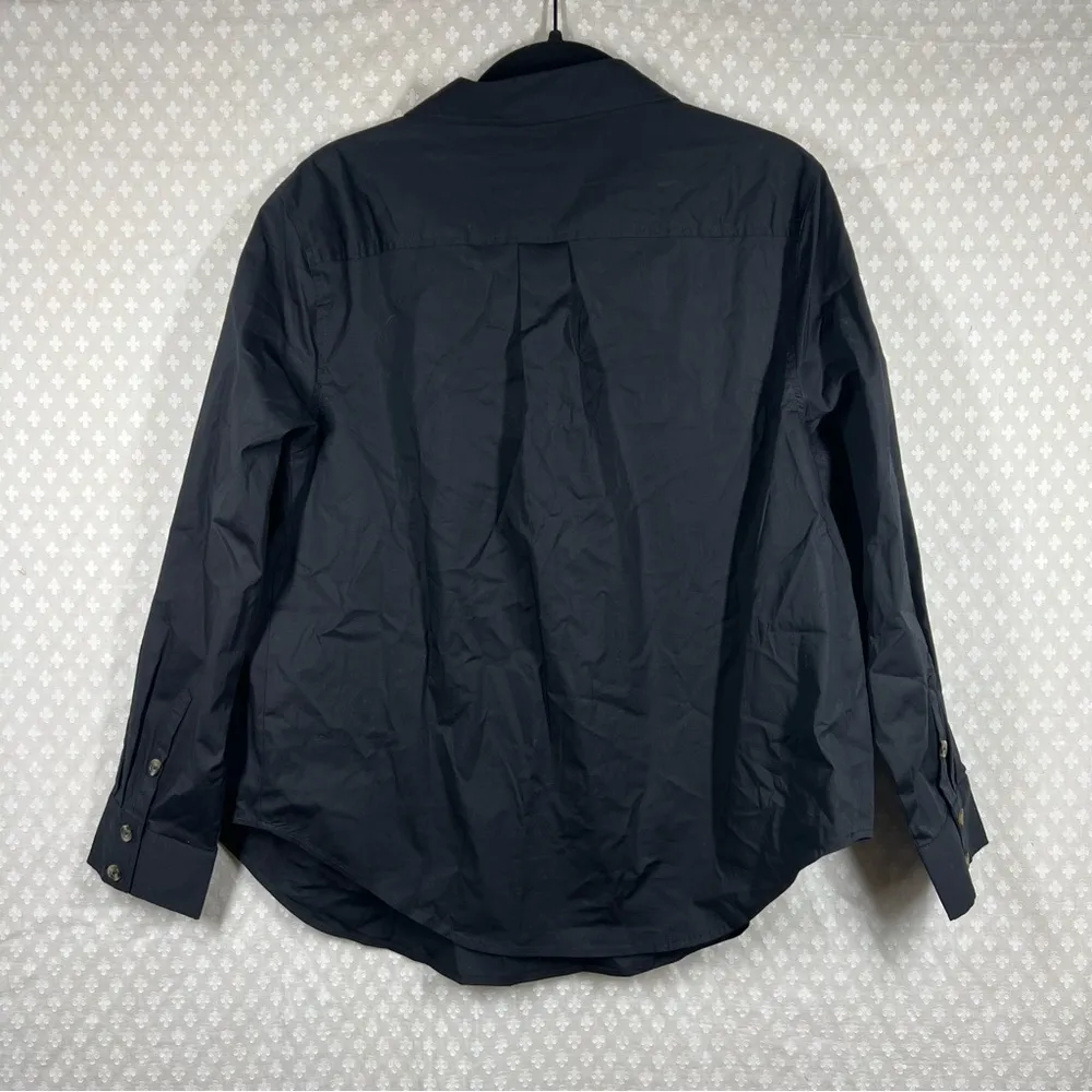 Universal Standard Black Elbe Half Button Long Sleeve‎ Top - Image 7