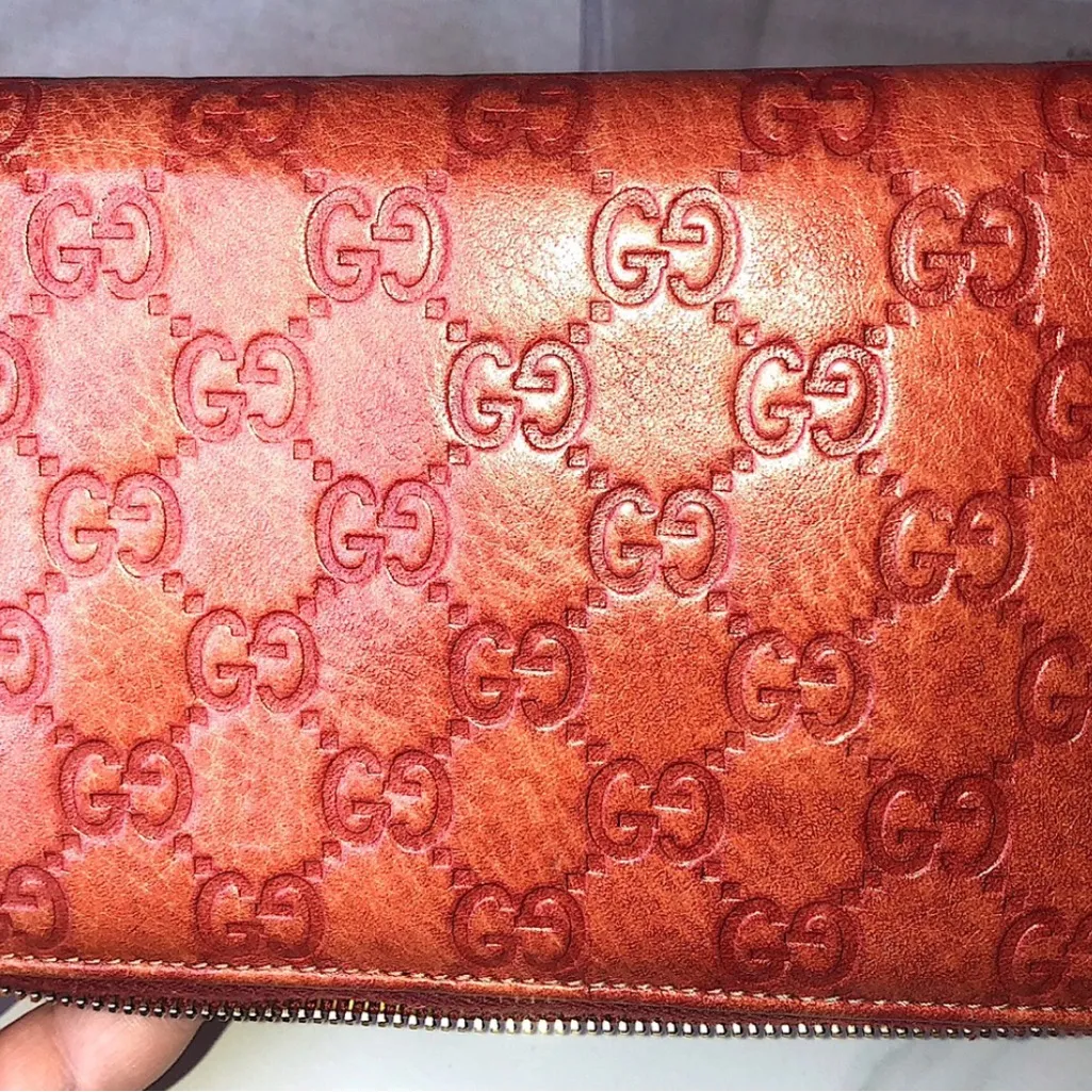 GUCCI Guccissima GG Leather Bamboo Tassel Full Zip Continental Wallet - Image 16