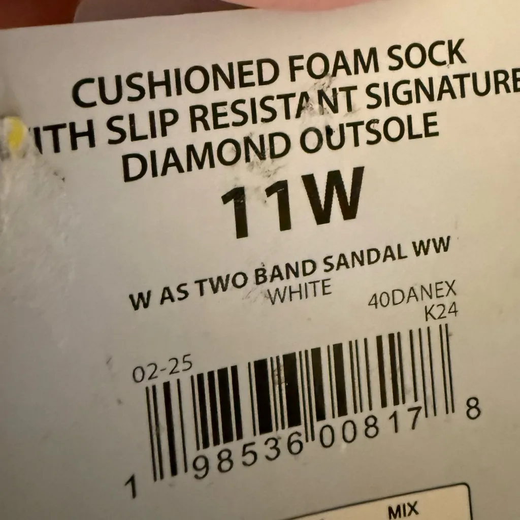 New Aerosoles Women's Two Band Sandals Size 11W  Natural Wide Width New - Image 7