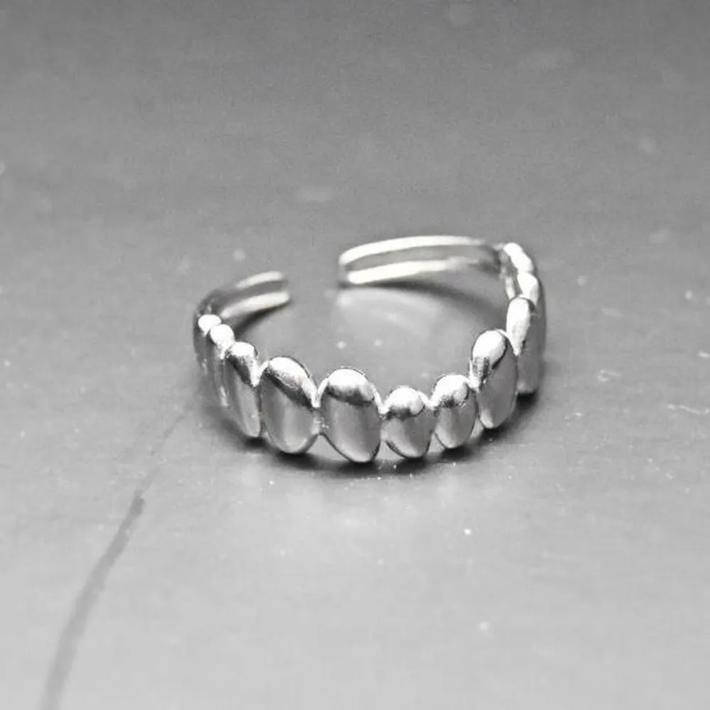 Teeth Ring Silver Size 8 - Image 2