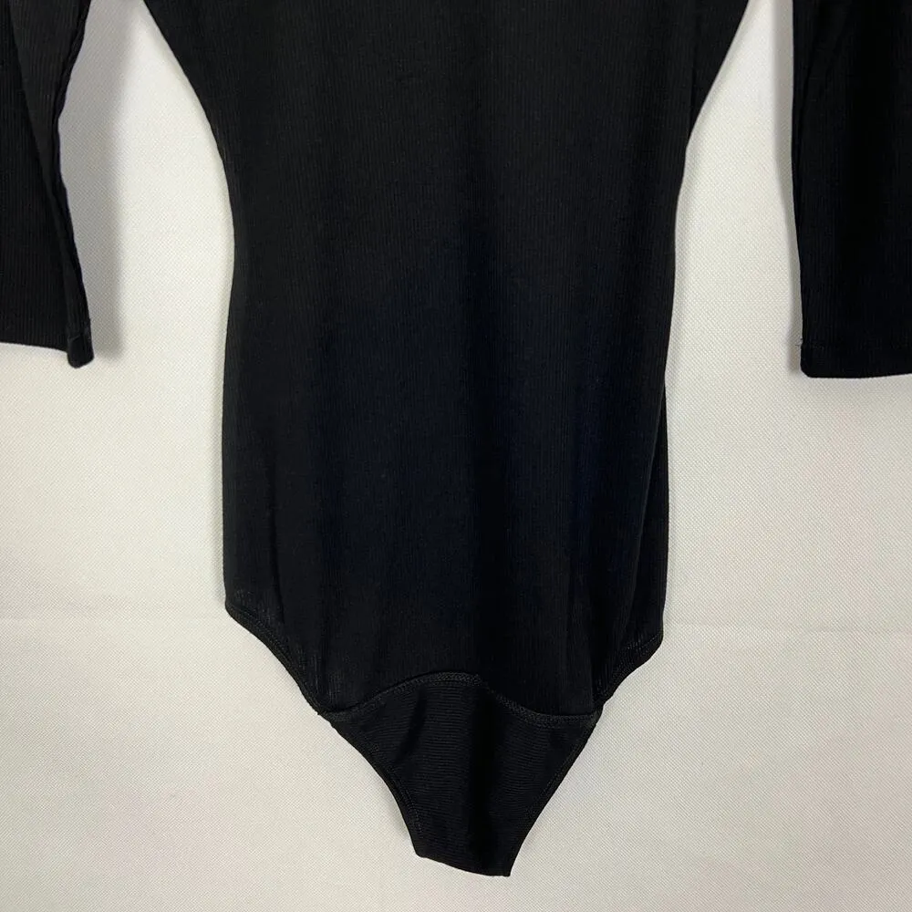 Jack by BB Dakota Bodysuit Womens XS Lace Up Stretch Coquette Dark Fairy Witchy - Image 7