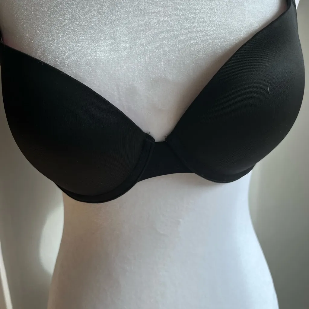 Victoria Secret Pink Push Up Bra Black 34 C Sexy Lingerie - Image 2