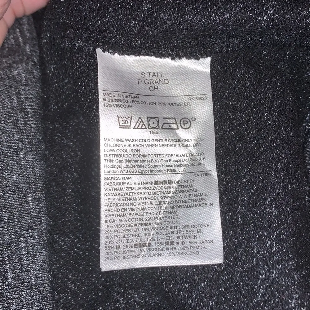 Gap‎ True Black Pocket T-Shirt Dress Size Small Tall - Image 4