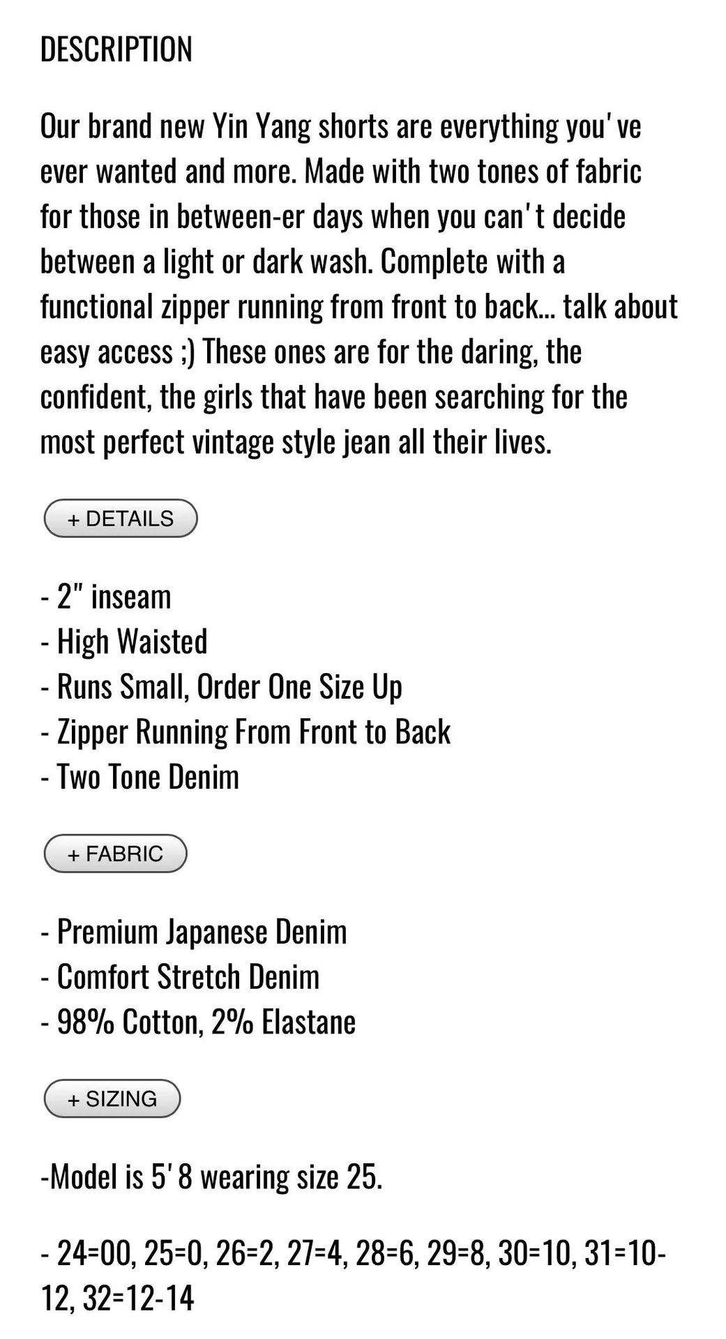 Yin Yang Crop Shorts Tokyo Wash - Image 8