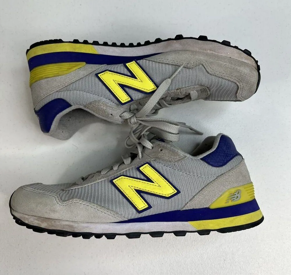 New Balance Size 8 515 Sneakers Shoes Gray Suede Mesh Running WL515AAC Retro - Image 4