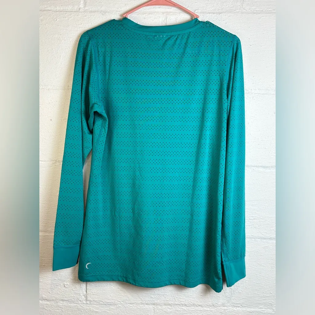 Zyia Active Woman’s Teal Chill Long T Casual Running Sportswear Tee Size Medium - Image 7