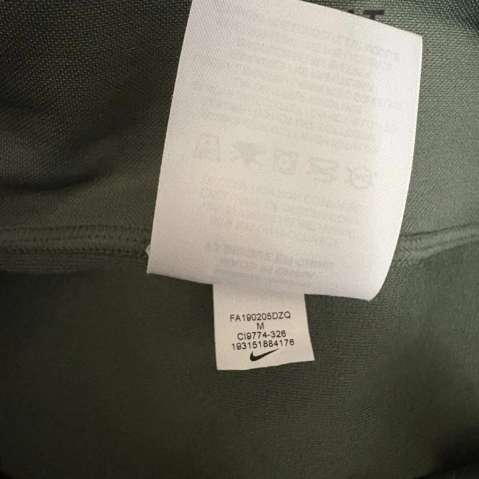 Nike Epic‎ LX Tights Rebel Olive Green Athletic Leggings Running Size Medium - Image 5