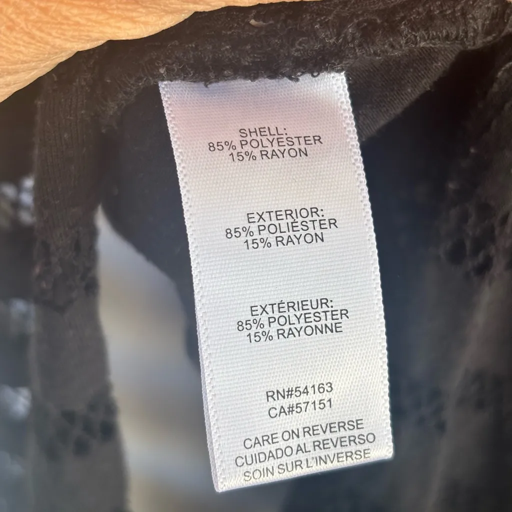 Calvin Klein Black Sheer Striped Coverup - Image 9