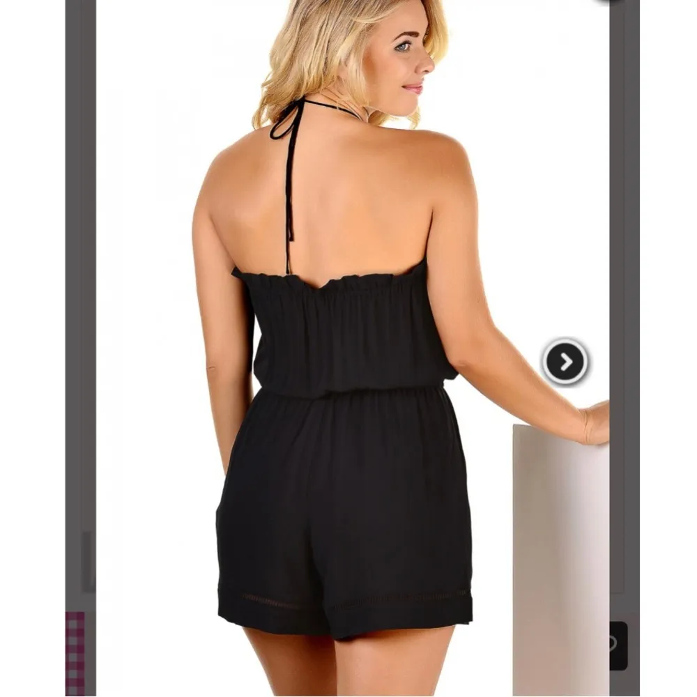 Sea folly pull on play suit strapless romper L - Image 2